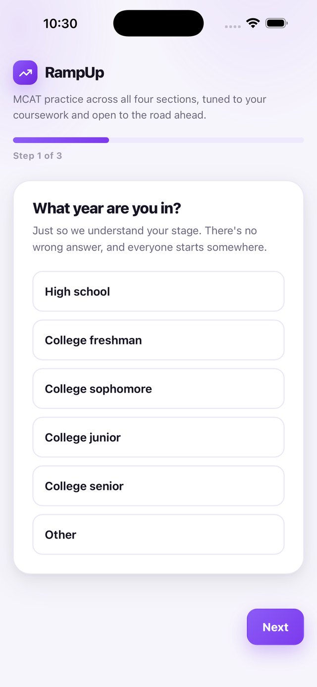 Onboarding: what year are you in